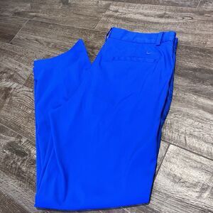 Nike Golf Tour Performance Pants Mens 35x30 Blue Chino Dri Fit Outdoor Casual